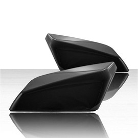 2pc Top Half Replacement Mirror Covers for Chevy Malibu 2016-2019 - Gloss Black