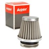 Ager Stainless Steel Power Filter, 1.7 inches (42 mm), Universal