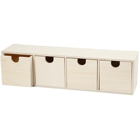 55766 Create Craft - 4 Drawer Box plywood 1pc