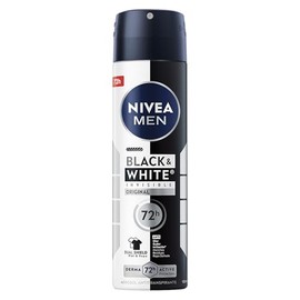 NIVEA MEN Desodorante Antimanchas, Black & White Invisible Power (150 ml) Fórmula anti manchas, anti olor, anti sudor, anti irritación y anti residuos