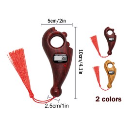 Abiyou 2 Pieces Digital Beads Counter, Portable Prayer Beads Counter, Prayer Digital Tasbih, for Meditation, Relaxation, Active Fingers, Prayer Islamic Tasbih Muslim