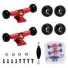 DisplayMore 19PCS Fingerboard Skateboard Bearing Wheels Tool Set, 30mm Red