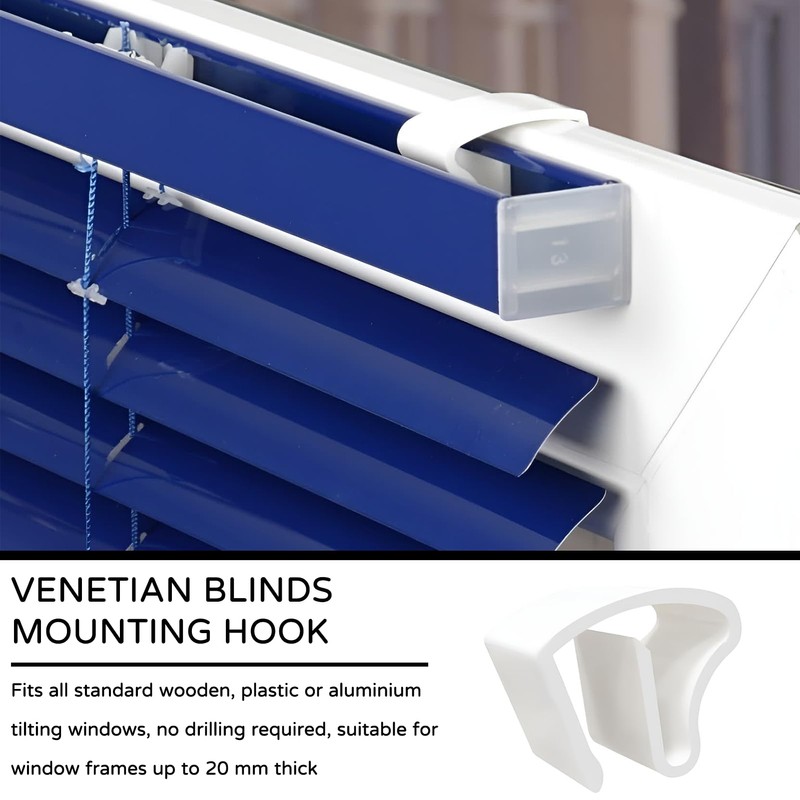 8 x clamp supports for blinds, universal plastic clamp holder,