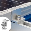 Solar Panel Bracket Aluminium Profile Mounting Rail T-Shaped Centre Clamps