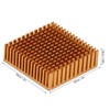 8Pcs Cooling Fins Aluminum Alloy Power Radiator Slotted Heatsink for