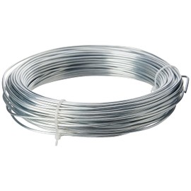 Tildenet 15377195 30m/ 2mm Galvanised Wire Coil, Silver