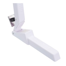 KitchenCraft Knoblauchpresse, Kunststoff, Weiß, 16 x 4 cm