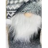 MeraVic Gnome Stocking Grey and White Set of 2