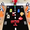 Remagr Racetrack Floor Running Black Racer Party Decoration Mat Road