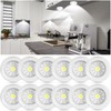 Macarrie 12 Pack Wireless LED Puck Lights, Under Cabinet Lighting,