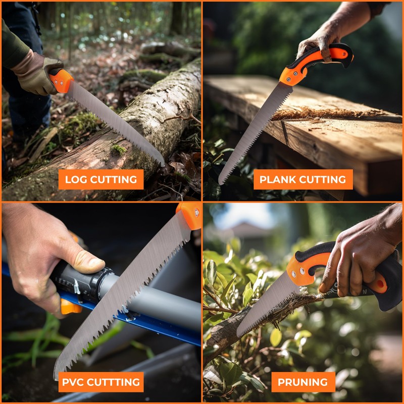 Pruning Saws For Tree Trimming and Wood Cutting, Straight Hand