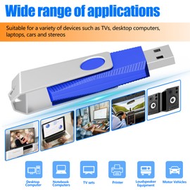 TEWENE USB Memory Stick 128MB USB Stick 2.0 Flash Drive 50-Pack,USB Thumb Drive Pen Drive,USB Storage with Key Ring and Sticker for Computers, Cars and TVs