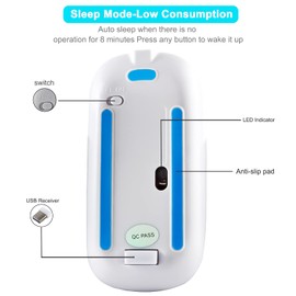 3C Light Cute Panda Shape USB Wired Mouse Novelty Portable Computer Mouse Animal Small Optical Mice Desktop Mouse 1600 DPI 3 Buttons for Women Kids Girls (Pink)