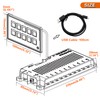 AMOMD 10P Membrane Control Switch Panel with Bluetooth APP Control