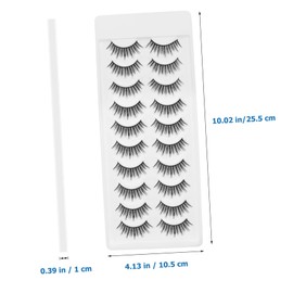 WOONEKY Classic Natural False Eyelashes Pairs Pack Lashes Look Makeup Accessories