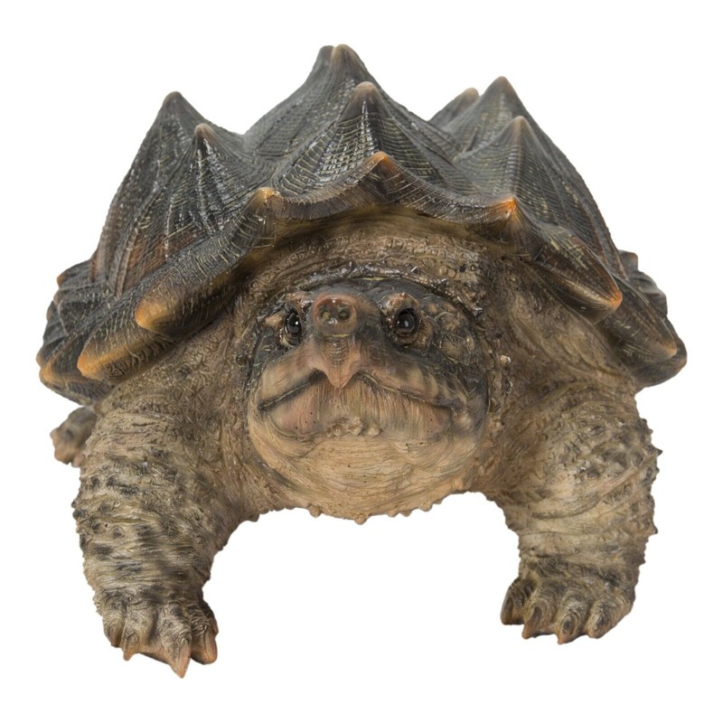 Hi-Line Gift Snapping Turtle Garden Statue Lifelike Yard Decor Wildlife