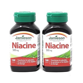 Jamieson Jamieson Niacin 500mg 100 Caplets (2 Pack)