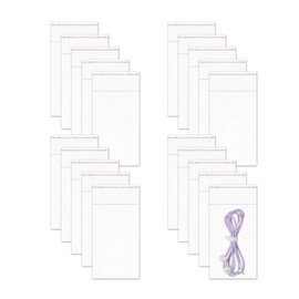 Small Adhesive Plastic Bags 3" x 5" 200 Count Sealable Cellophane Bags Clear OPP Bags for Cookies Candy Bakery Snacks Cards Crafts Party Favor Small Business