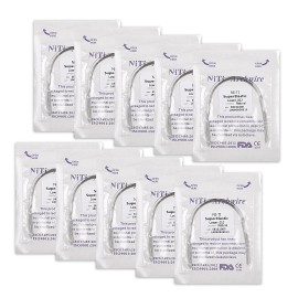 CAREPACY 100pcs Dental Orthodontic Super Elastic Niti Arch-Wire Round Natural Form 12-18 - 012 lower -100Pcs