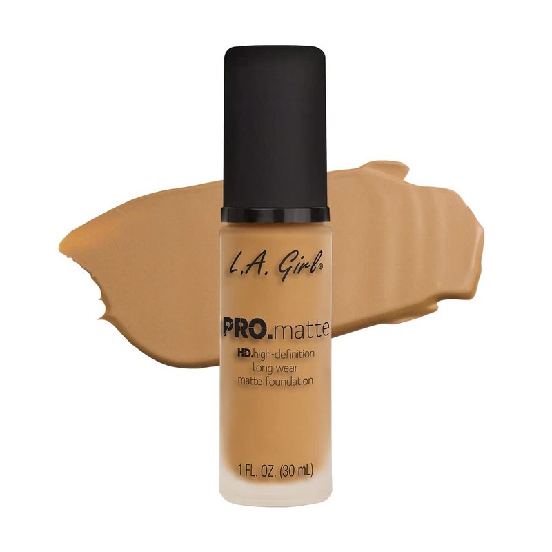 L.A. GIRL PRO Matte, Maquillaje líquido, Color Light Tan, Tono