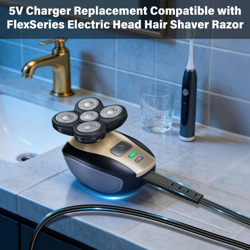 5V Shaver Charger Fit for Freebird FlexSeries Head Hair Shaver