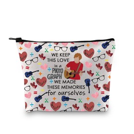 ES Singer Inspired Makeup Bag Math Tour Gift Pop Music Lover Gift Singer Fans Zipper Pouch (WE Keep This Love ku)