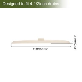 sourcing map 2Pcs Drain Stoppers, Rubber Bathtub Stopper Sink Plugs Caps with Hanging Ring for Bathtub Kitchen Bathroom (White - 4-1/2")