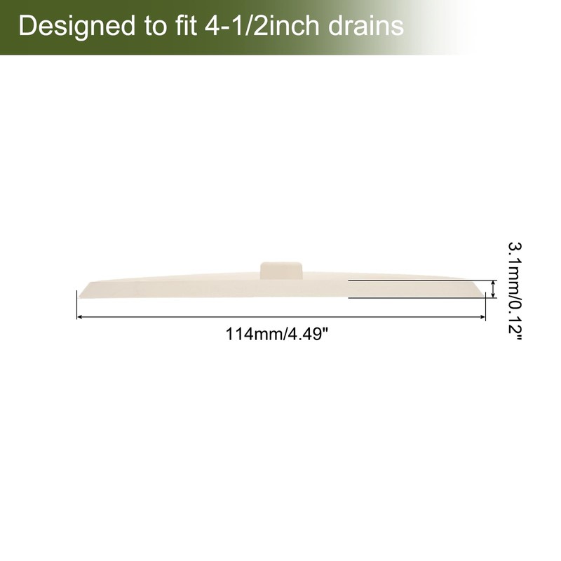 sourcing map 2Pcs Drain Stoppers, Rubber Bathtub Stopper Sink Plugs