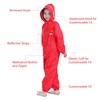 JiAmy Toddler One Piece Rain Suit Kids Rain Poncho Waterproof