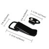 BERYLER Black Toggle Latch, Steel Spring Loaded Toggle Latch, Black