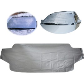 SUPVOX Snow Cover for Car Windshield Dual Frost Guard Sun Visor Peva Fabric Easy Install
