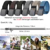 LionVII Elastic Belt for Men Women Canvas with Plastic Buckle