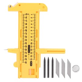Cortador circular de brújula, cortadora de círculos, cortador de círculo para manualidades de papel para Cartón Goma Cuero Arte Herramienta para manualidades