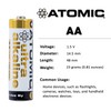 Atomic AA Battery LR6 AM3 Ultra Alkaline High Performance Batteries