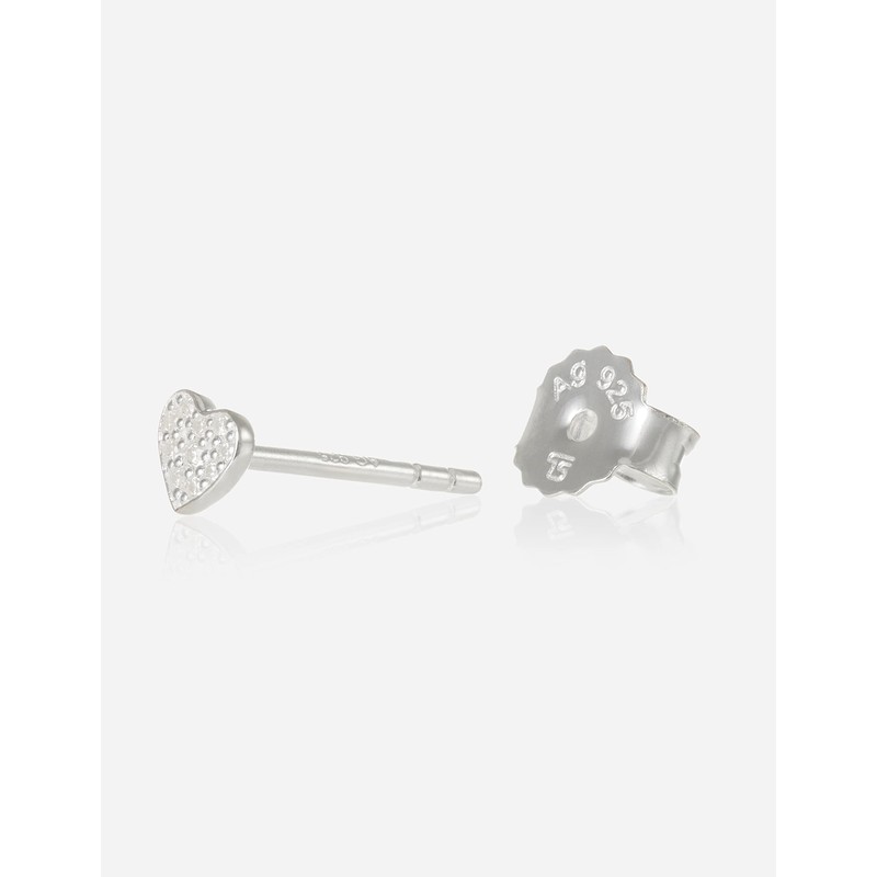 Thomas Sabo ladies ear tube ring, 925 sterling silver, heart