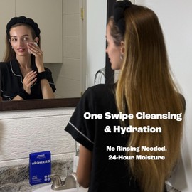 Aquafresh Facial Cleansing Pads – 20 Individually Wrapped Cotton Wipes for Oily & Combination Skin | On-the-Go Face Wipes for Travel, Gym & Daily Skincare