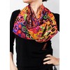 Prettystern Women's Colourful Painting Modern Graphic Silk Scarf, Modern graphic