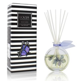 LOVSPA English Garden Luxury Home Fragrance Diffuser Reeds Set | Smooth Jasmine, Sheer Roses, Heady Hyacinth, Creamy Lily of The Valley, Lavish Oak Moss & Subtle Musk.