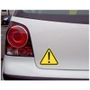 Samunshi® Warning Triangle Warning Sticker 8 x 7 cm Multi-Coloured