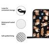 Cute Corgi Dog 4pcs Oven Mitts and Pot Holders Sets,Heat