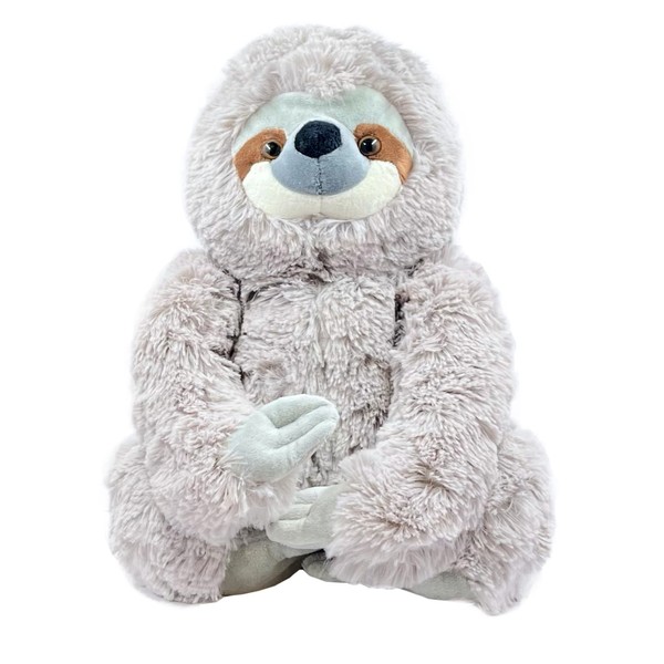 KINREX Sloth Stuffed Animal – Sloths Plush Toys for Kids, Babies, Adults, Realistic Three Toed Sloth Toy Plushie, Gifts for Thanksgiving, Christmas, Birthday, Easter, Gray Measures 13 Inches