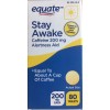 EQUATE Stay Awake Caffeine Alertness Aid Equate Brand (200mg) -