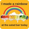 Rainbow Salad Stickers 2" - Pack of 100