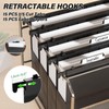Plastic Hanging File Folders Letter Size,Heavy Duty 2" Expandable File