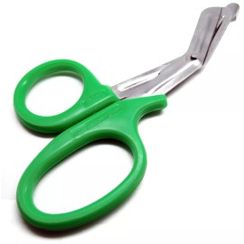 PREMIUM INSTRUMENTS Green Utility Scissors 7.25" Multi-Purpose DIY EMS EMT Universal Shears Tools