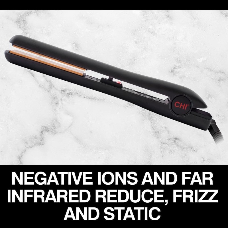 CHI Tourmaline Ceramic Series Flat Iron, Hair Straightener For Silky,