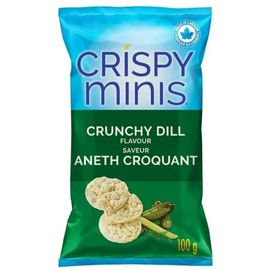 CRISPY MINIS Quaker Crispy Minis Crunchy Dill Flavor Brown Rice Chips, 100g