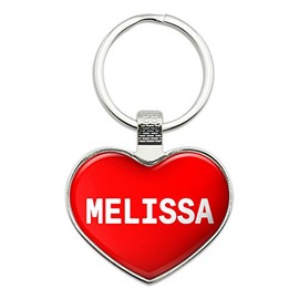 Graphics and More Metal Keychain Key Chain Ring I Love Heart Name L-M - Melissa