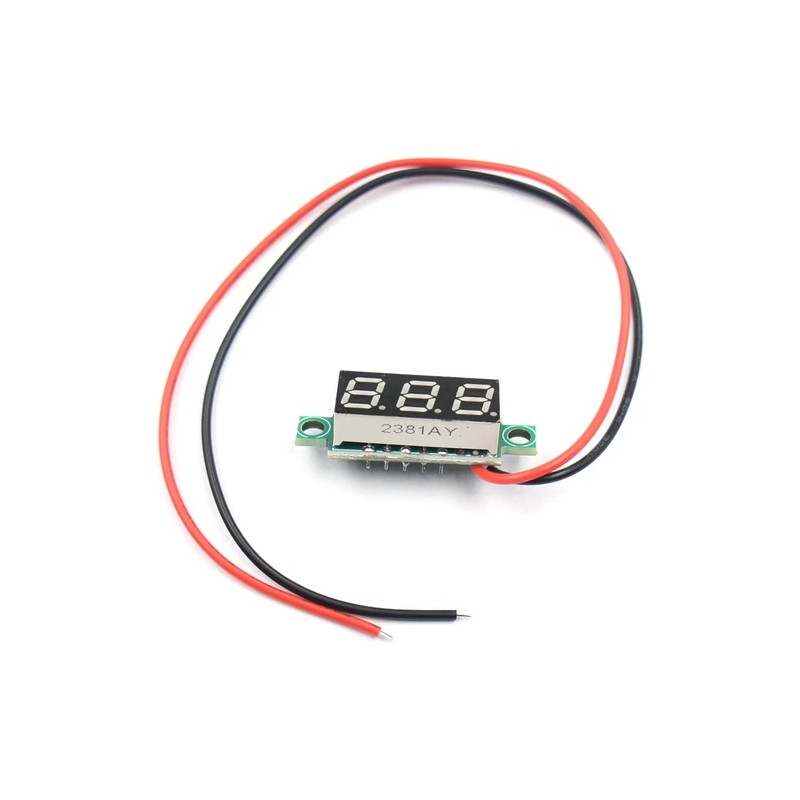 JacobsParts DC 4.5-30V 2-Wire Voltmeter 3-Digit LED Display Panel Volt