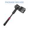 sourcing map Back Bike Kickstand Carbon Steel Bicycle Single-Side Kick